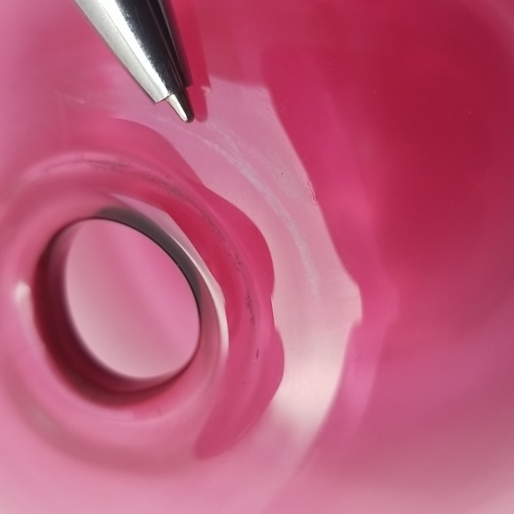 Pilgrim Glass Cranberry Squat Vase - Picture 13 of 14